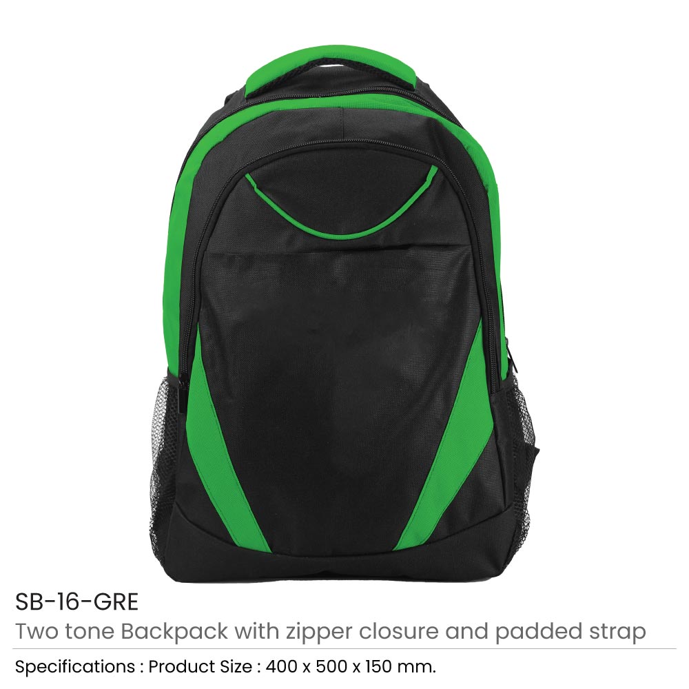 Two-toned Backpacks 600D Polyester Material 3