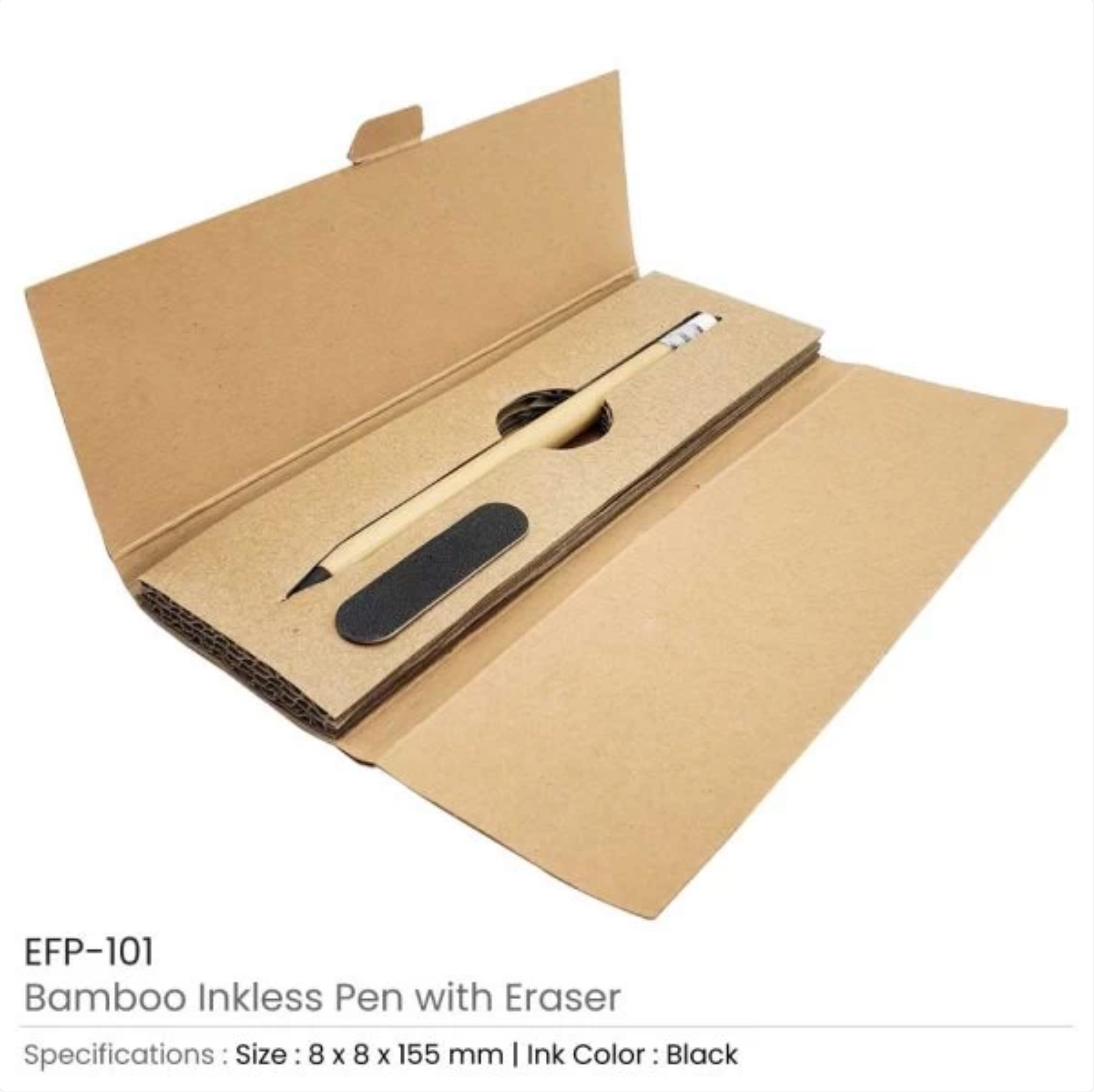 Bamboo Inkless Pen with Eraser 2