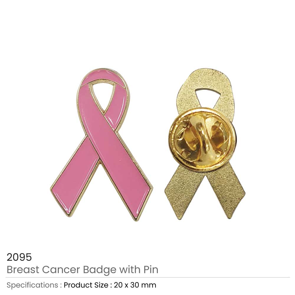 Breast Cancer Awareness Ribbon Pin Badge 3