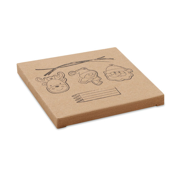 Drawing wooden ornaments set 5