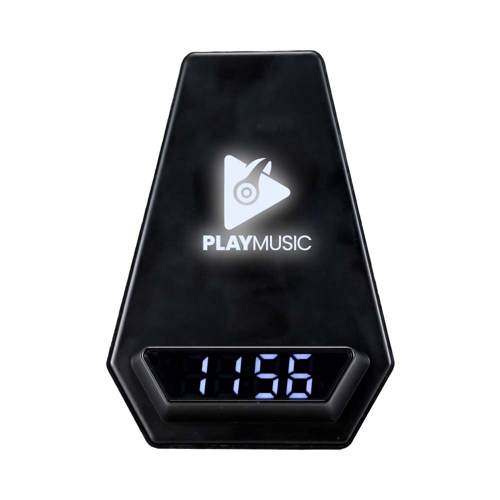 Wireless Charger BT Speaker with Clock & Light-up Logo 2