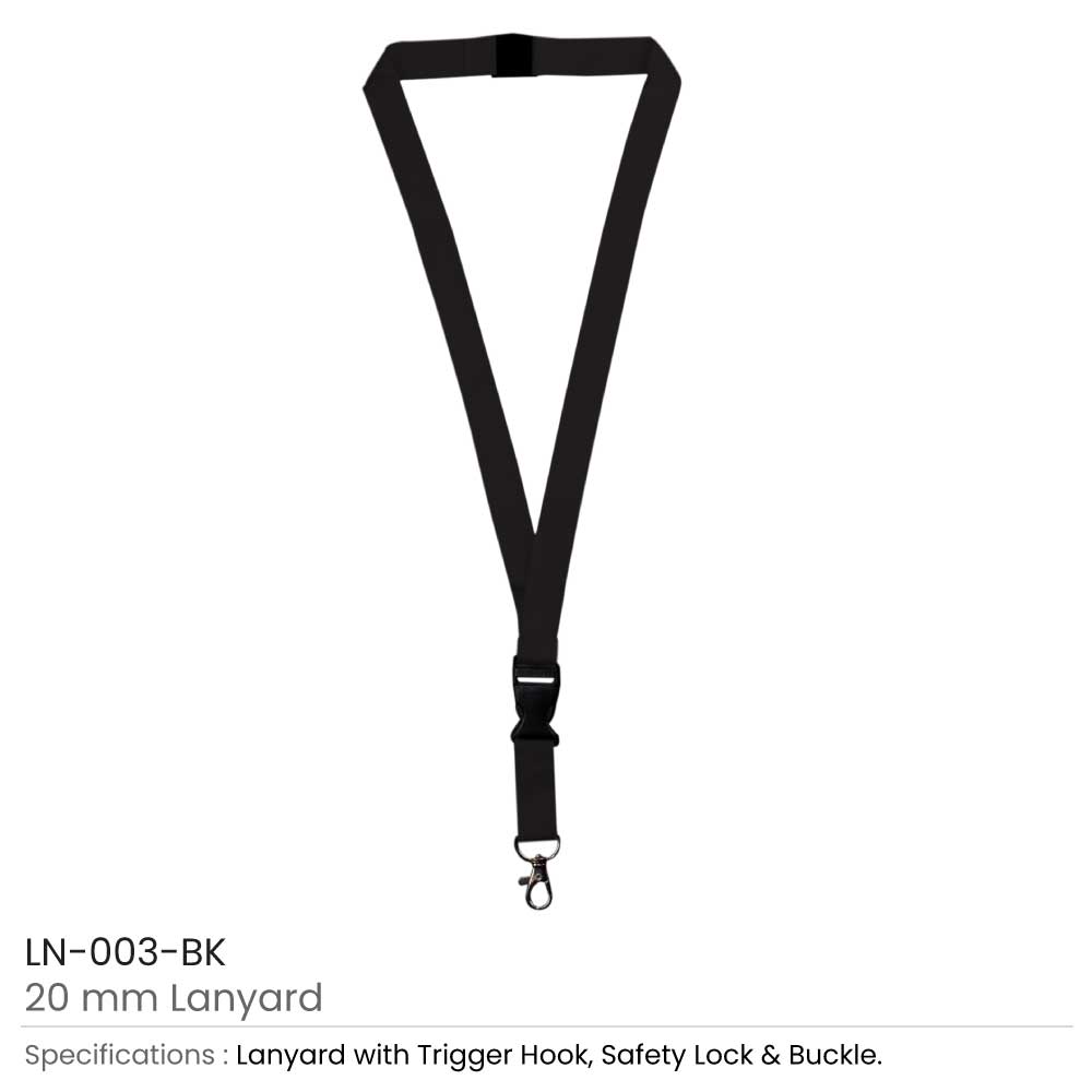 Lanyards with Hook, Safety Lock, and Buckle 2