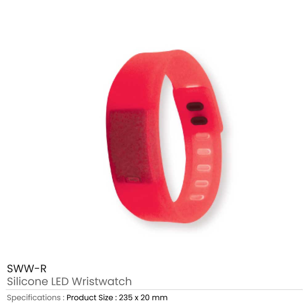 Silicone Wristbands with Digital Watch 7