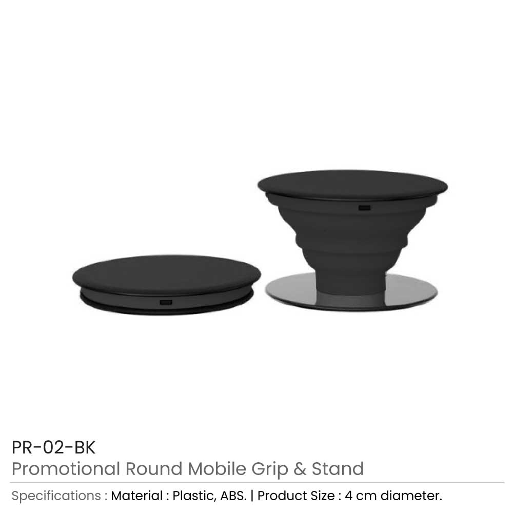 Round Mobile Grip and Stand 3