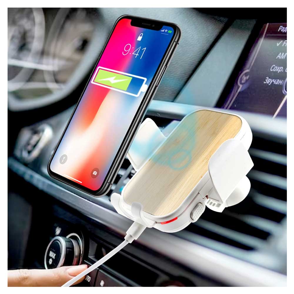 Car Phone Holder with Wireless Fast Charger 15W, Type C 4