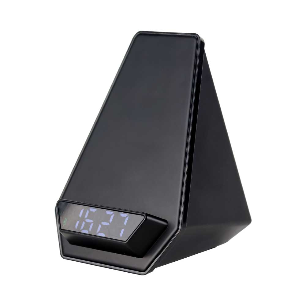 Wireless Charger BT Speaker with Clock & Light-up Logo 1