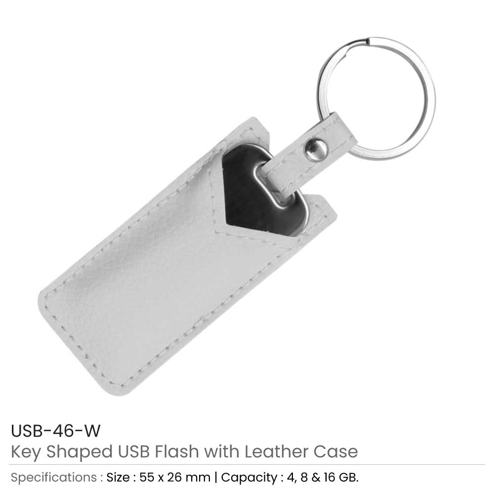 8GB Key Shaped USB with Leather Case 4