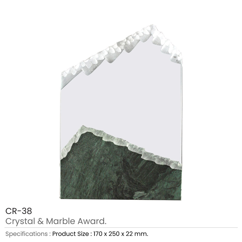 Mountain Shaped Crystal & Marble Awards in the Box 3