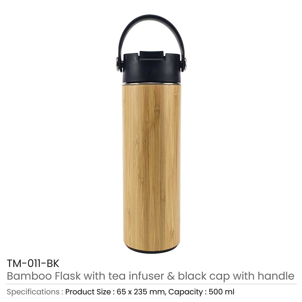 Bamboo Flask with Tea Infuser 3