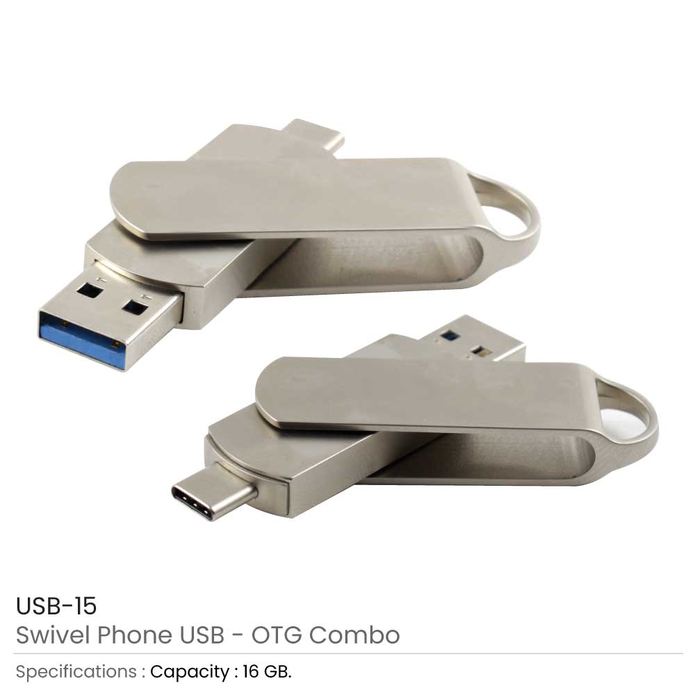 Swivel Phone USB 16GB 3