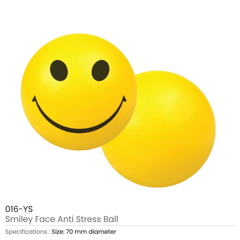 Smiley Face Anti Stress Balls 3