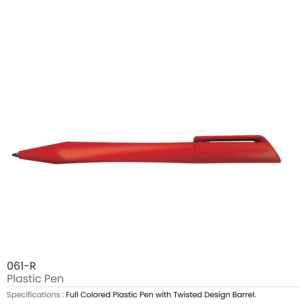 Twisted Design Plastic Pens 7