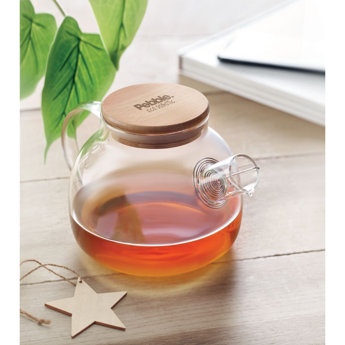 Teapot borosilicate glass 850ml 2