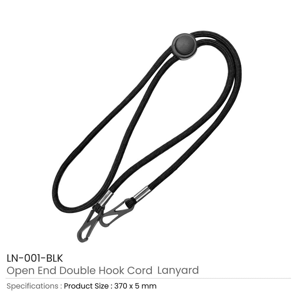 Double Hook Cord Lanyards with Adjustable Lock 3