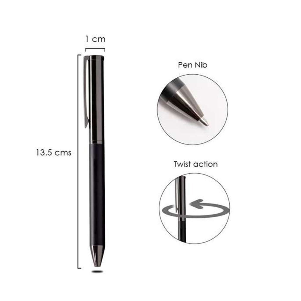 Chrome finish metal ballpoint pen 2
