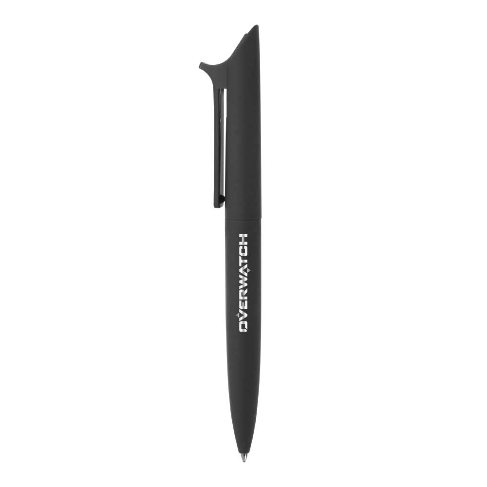 Black Rubberized Metal Pens 2