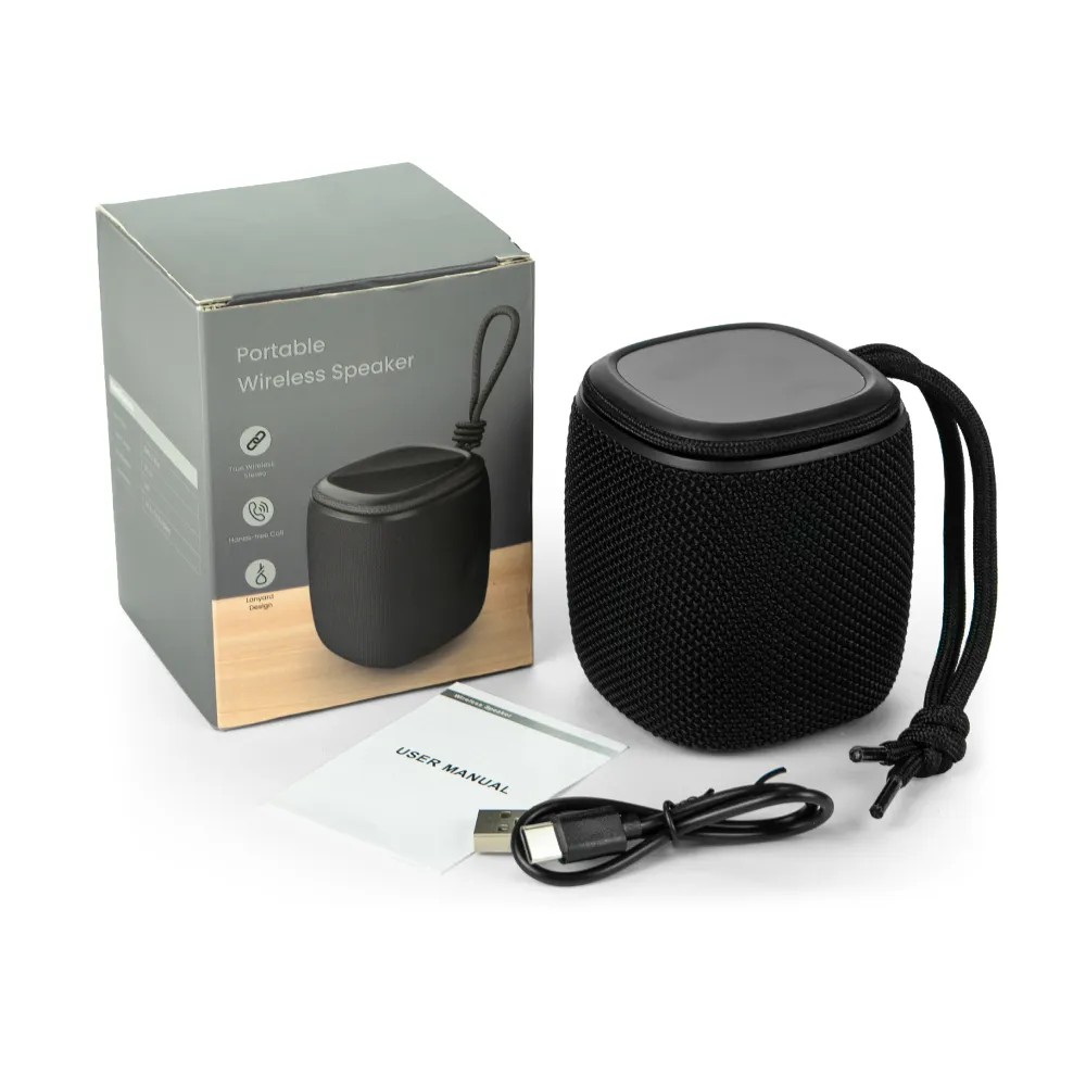 Portable Bluetooth Speakers, Light-Up Logo, Hands-Free Call with Lanyard 2