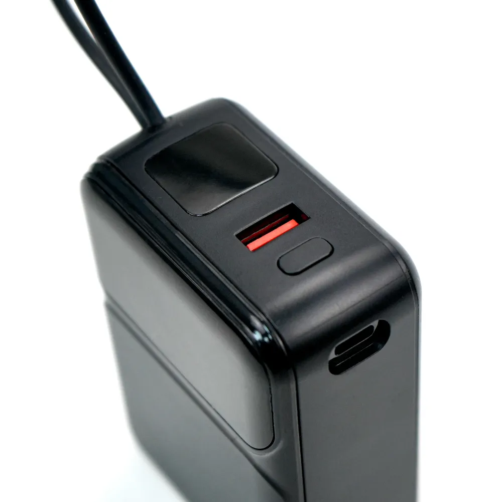 Powerbank 20K mAh with Built-in Type C, Lightning Cables, 45W Fast Charging 7