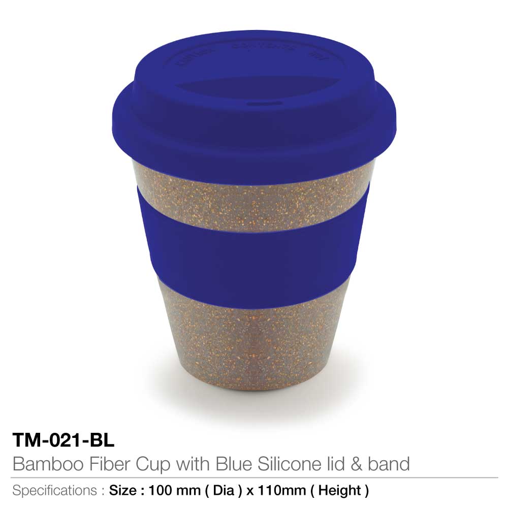 Bamboo Fiber Cups with Silicon Lid & Band 2