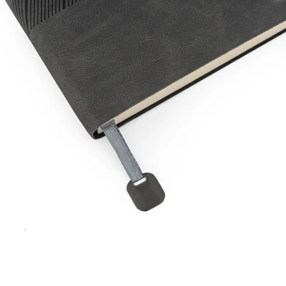 Soft PU Cover Notebooks in A5 Size with Metal Plate Bookmark 7