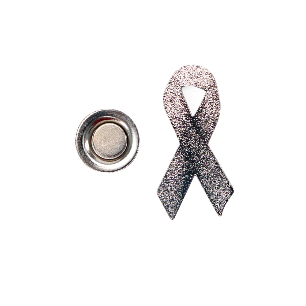 Prostate Cancer Awareness Logo Metal Badges with Magnet Attachment 3
