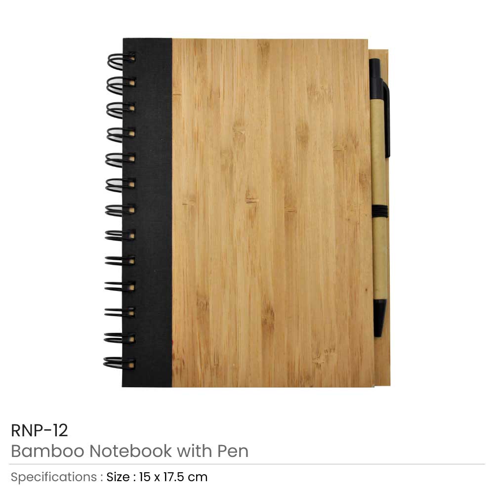 Bamboo Notebook with Pen 2
