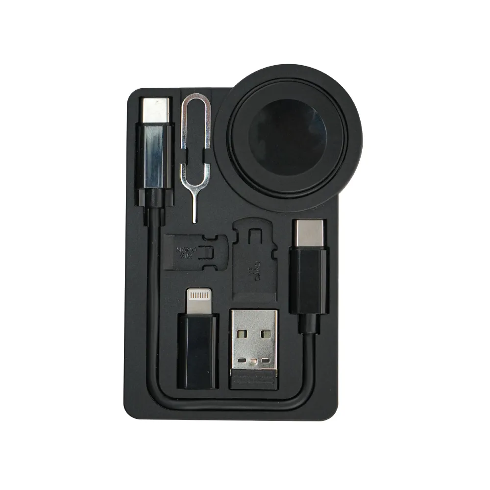 Charging Cable Kit (60W) with iWatch Charging Pad in PU Leather Pouch 3