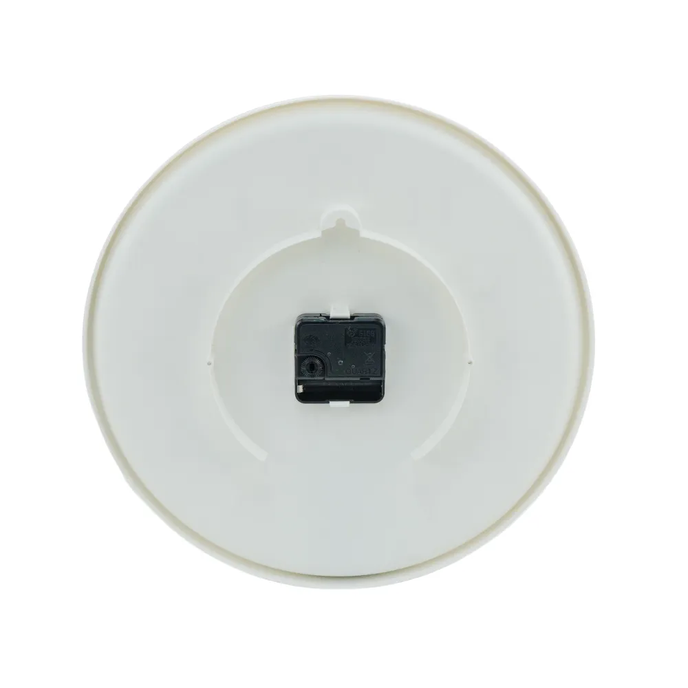Round Analog Wall Clock in Matte Finish White Color 2