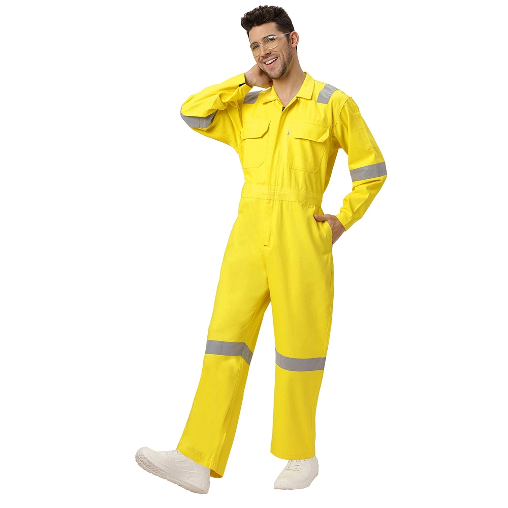 Coverall with Reflective Tape Yellow 10