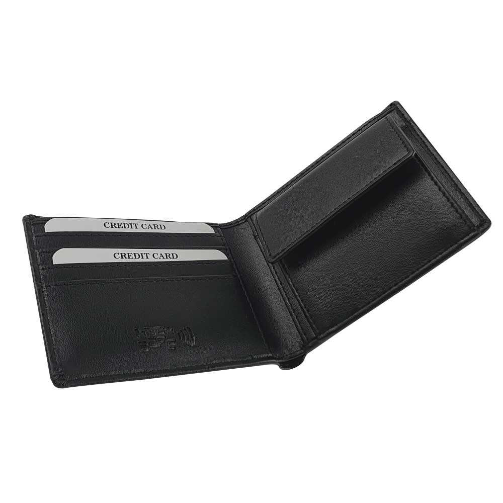 BI-fold Coin Wallets RFID Protected 4