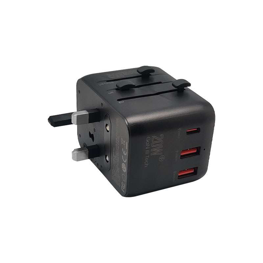 World Travel Adapter with 20W PD 4