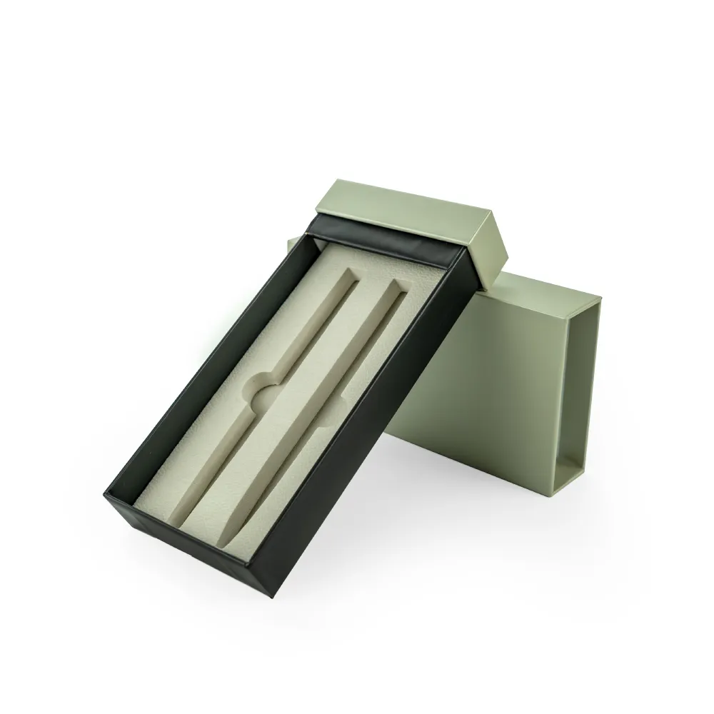 Dual Pen Box Slide to Open in Hard Cardboard Material For Pen Gift Sets 3