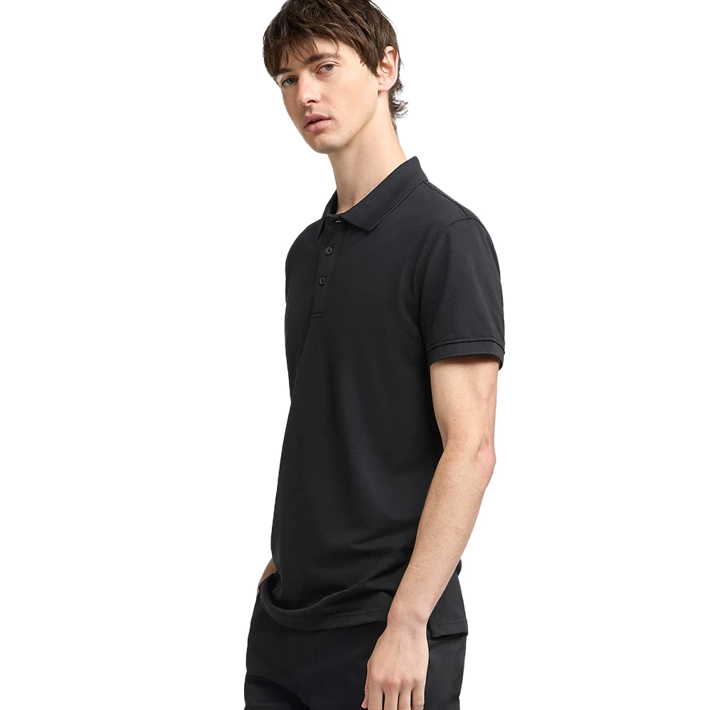 Men’s Solid Polo T-Shirt Black