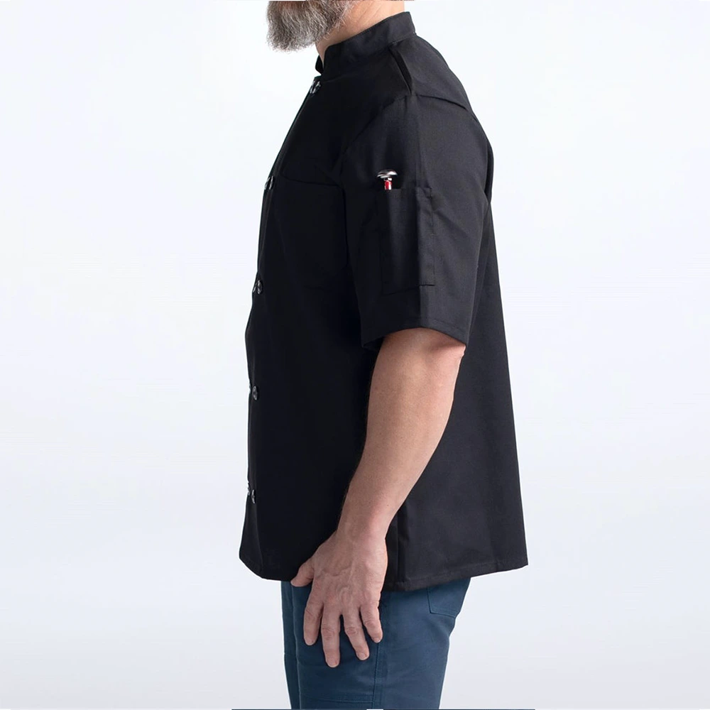 Black Chef Coat (Half Sleeves) 3