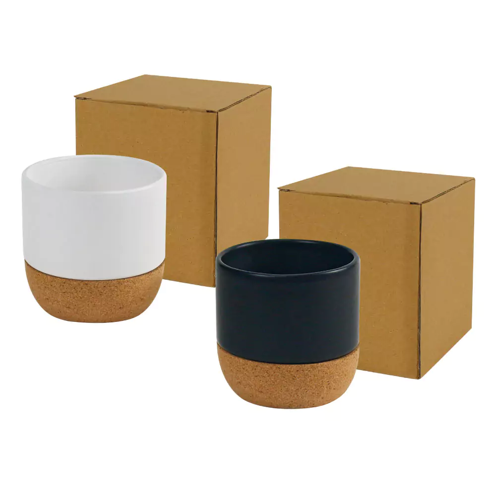 Ceramic Cup with Cork Base 6 oz Matte Finish – Ramadan Gifts 8