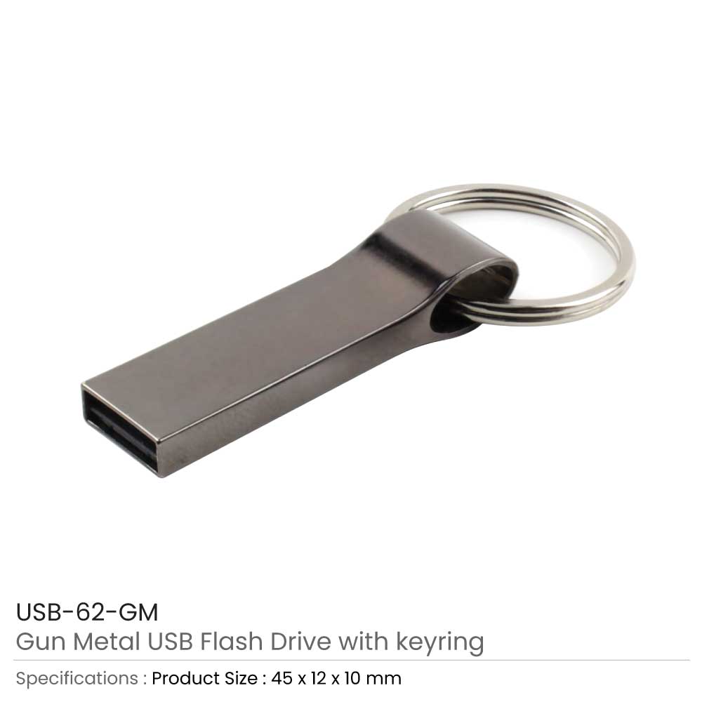 Metal USB Flash Drive with Key Ring 2
