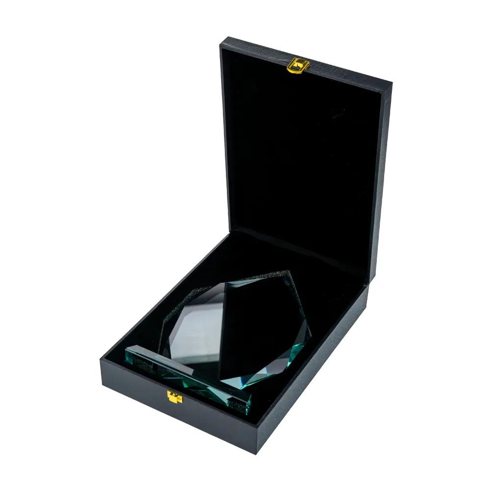 Iceberg Design Crystal Awards with Glass Base in Premium Box 2