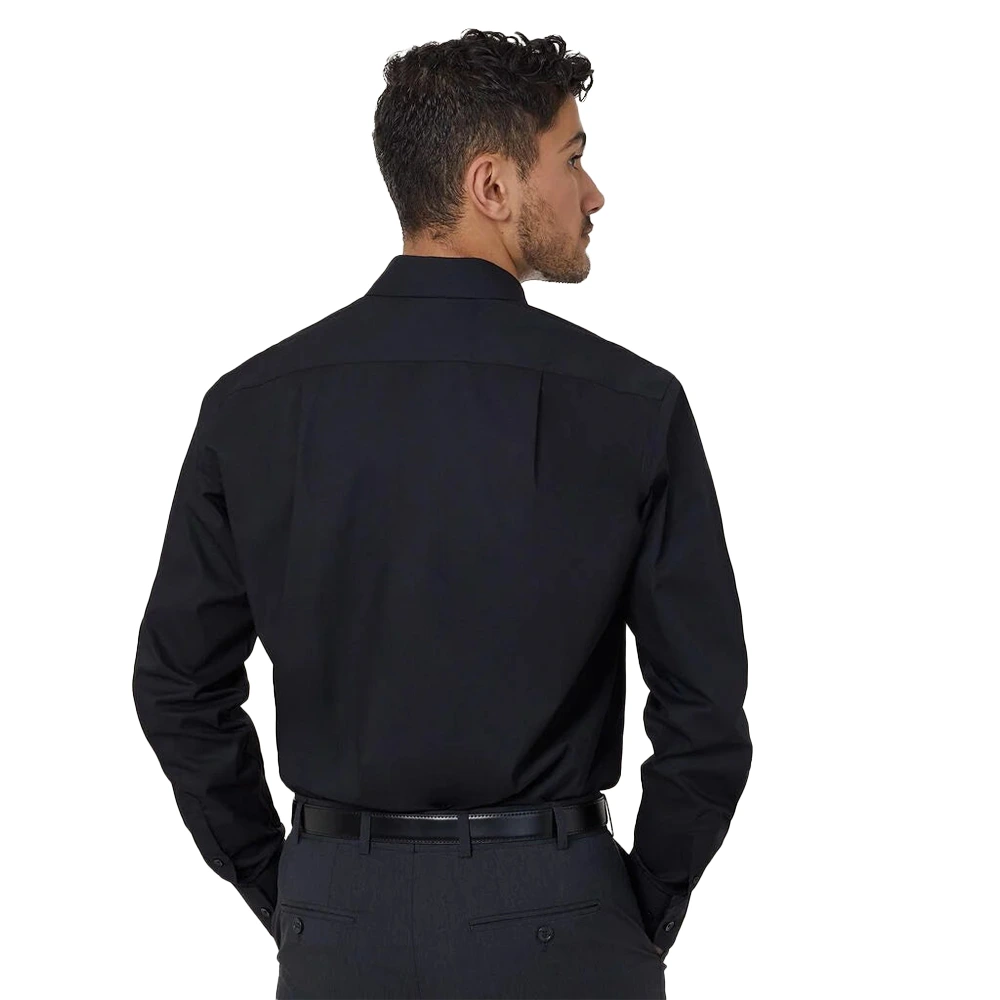 Men's Stretch Long Sleeve Shirt - Black 3