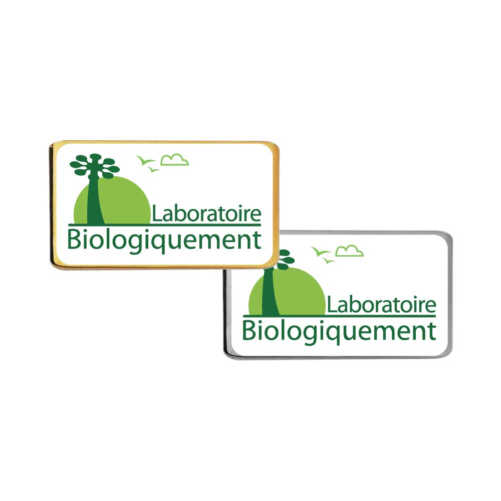 Rectangle Logo Badge Gold 4