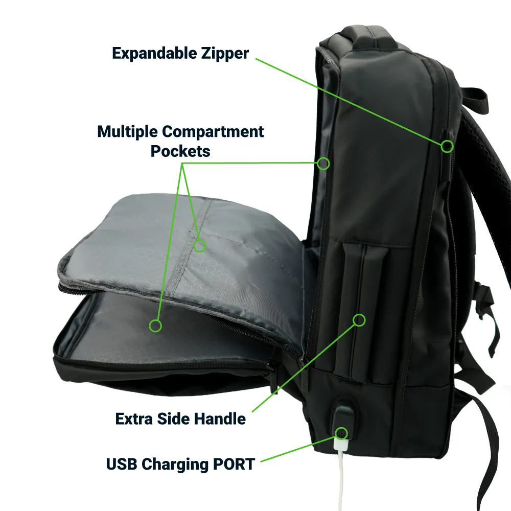 Multipurpose Expandable Travel Backpacks with USB Port 5
