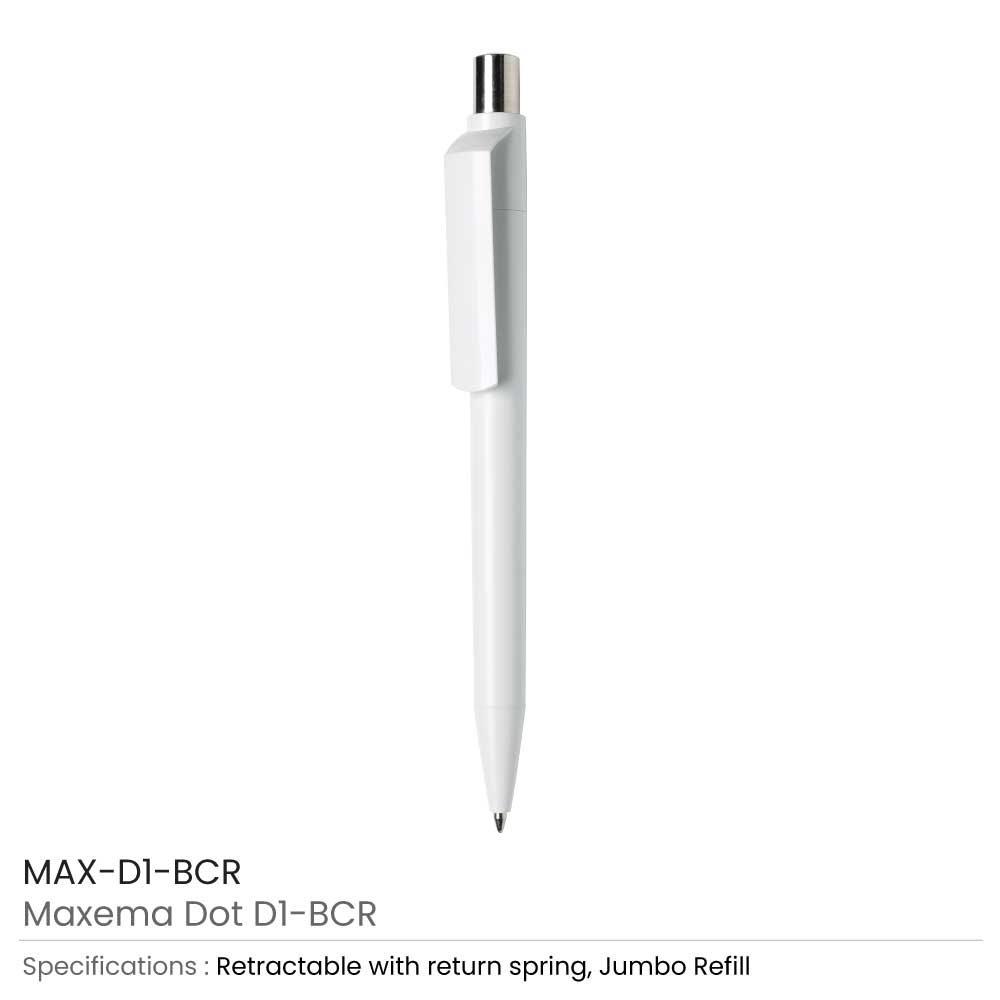 Maxema Dot Pens White 2