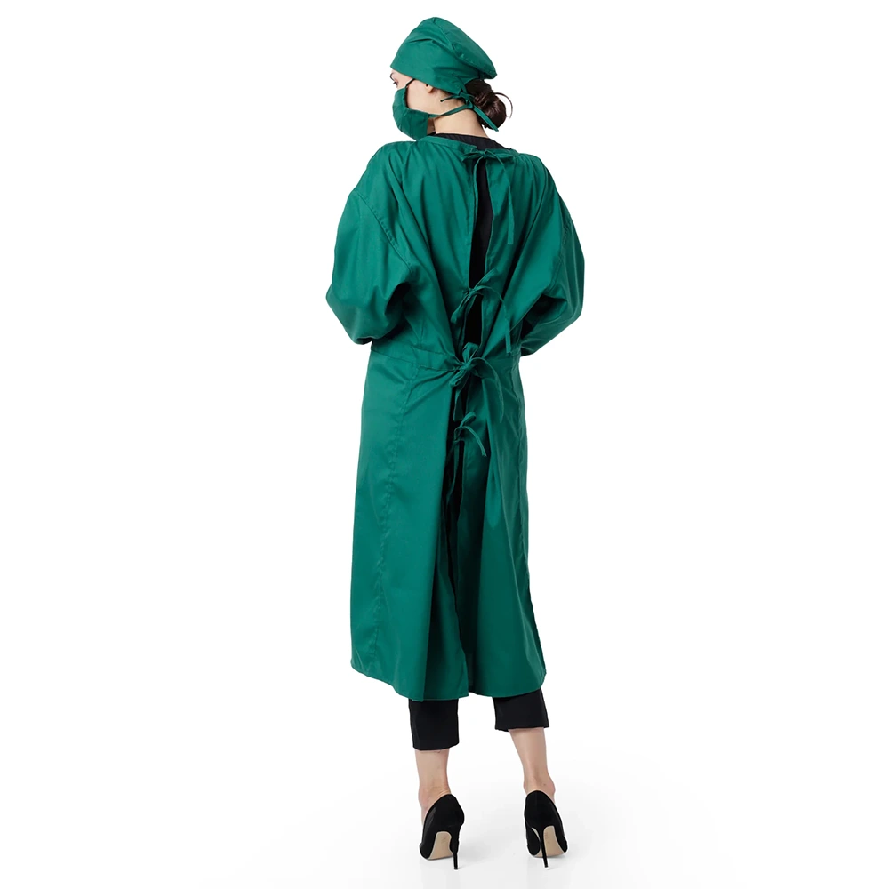 Unisex Surgical Gown / OT Gown for Doctors - Green 4