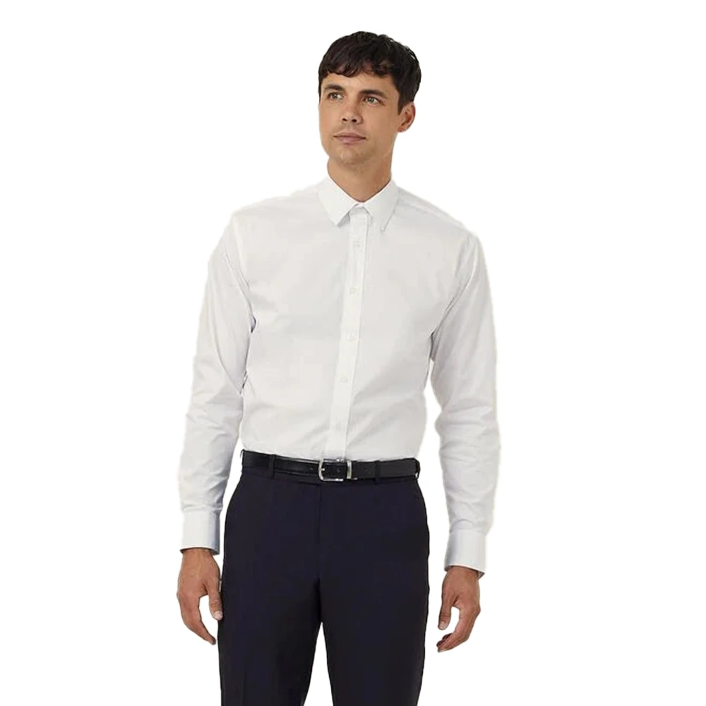 Men's Stretch Long Sleeve Shirt - White 3