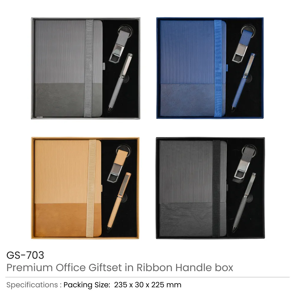 Premium Office Gift Set with Ribbon Handle Box 6