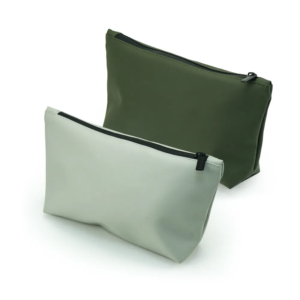 Cosmetic Pouch with Zipper in Soft PU Material 8