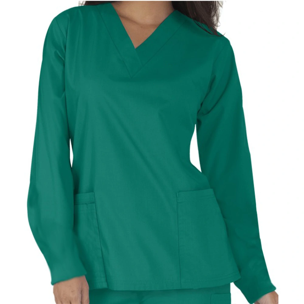 Full Sleeve Unisex Medical Scrub Suit – Green 3