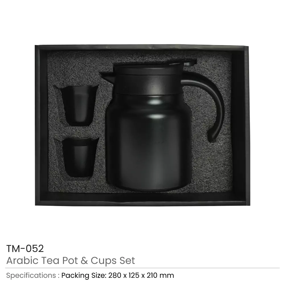 Arabic Tea & Coffee Pot with Cups Set 1000 ml – Ramadan Gifts 3