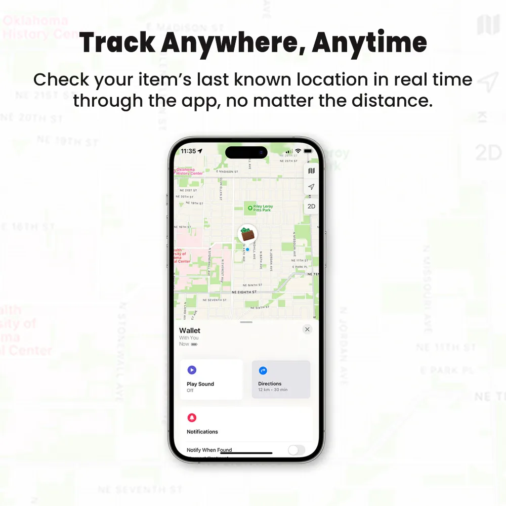 GPS Tracker, Air Tags, Anti-Loss & Wireless Rechargeable 9