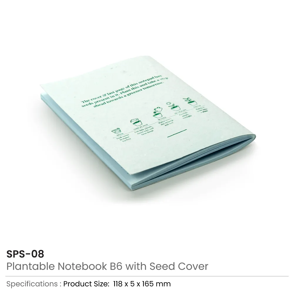 Plantable Notepads B6 with Wild Flower Seeds Covers 6