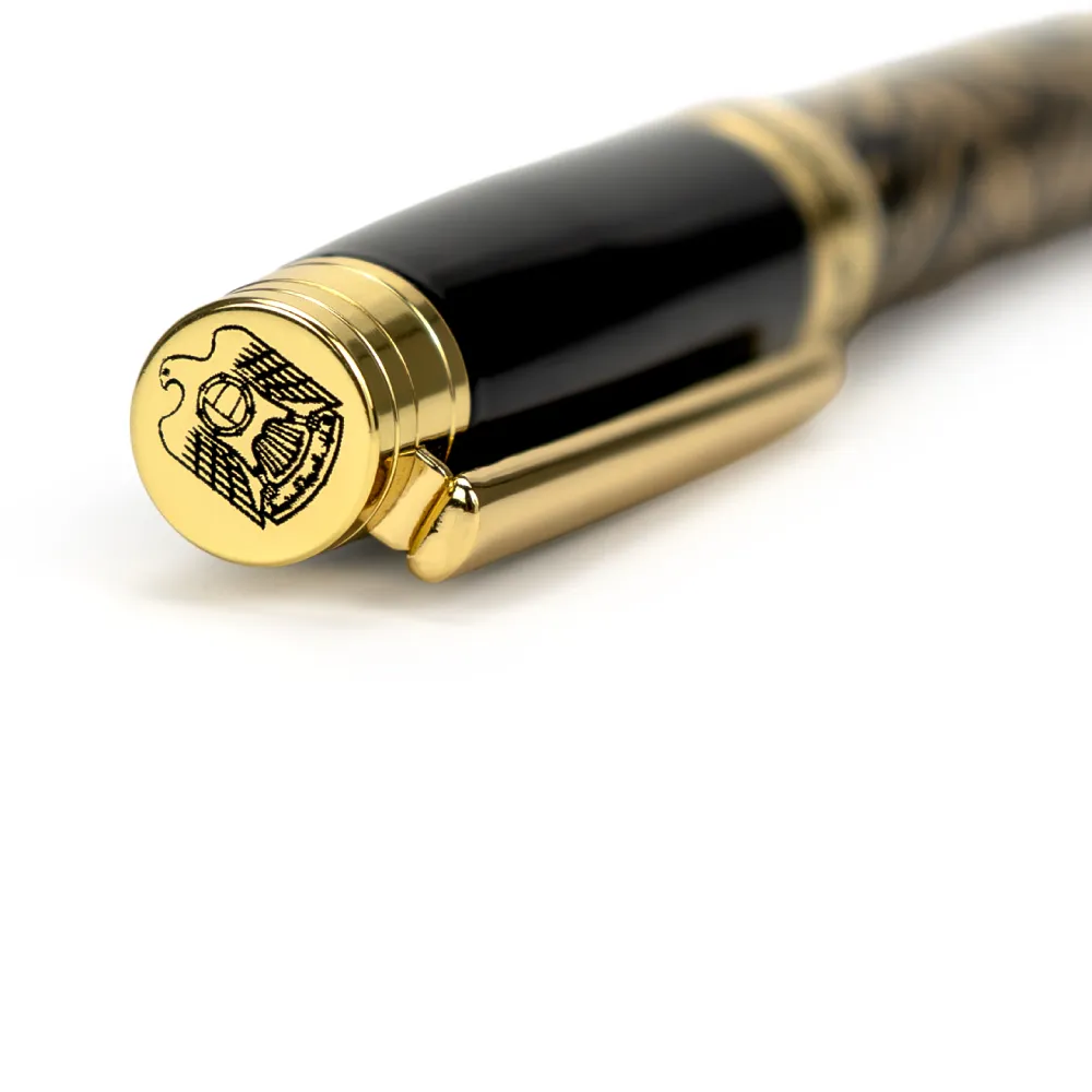 Emirati Prestige Metal Pens with Arabic Calligraphy & UAE Falcon Edition 7
